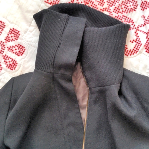 IMPROVD Fitted Blazer jacket tuxedo wool blend Funnel neck classic - Picture 10 of 16